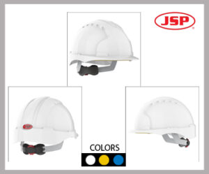 EVO3 JSP WHEEL RATCHET NON VENTED SAFETY HELMET EVO3 JSP WHEEL RATCHET NON VENTED SAFETY HELMET