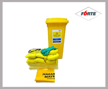 FORTE CHEMICAL SPILLKIT WHEELED BIN 20 GALLON FORTE CHEMICAL SPILLKIT WHEELED BIN 20 GALLON