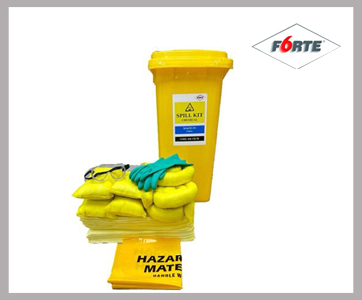 FORTE CHEMICAL SPILLKIT WHEELED BIN 30 GALLON FORTE CHEMICAL SPILLKIT WHEELED BIN 30 GALLON