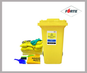 FORTE CHEMICAL SPILLKIT WHEELED BIN 60 GALLON FORTE CHEMICAL SPILLKIT WHEELED BIN 60 GALLON