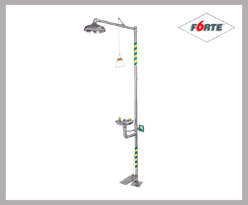 FORTE EYEWASH WITH SHOWER - SS FORTE EYEWASH WITH SHOWER - SS