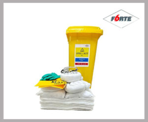 FORTE OIL SPILLKIT WHEELED BIN 20 GALLON FORTE OIL SPILLKIT WHEELED BIN 20 GALLON