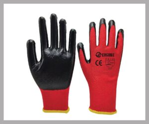 Nitrile Gloves – Red/Black (36 GSM) (250 pairs)