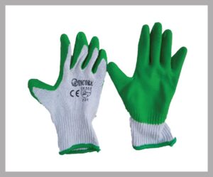 Plain Latex Coated Knit Gloves High Quality
