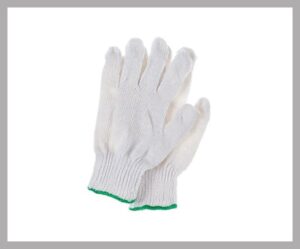 Cotton Gloves Green Strip – 40 GM